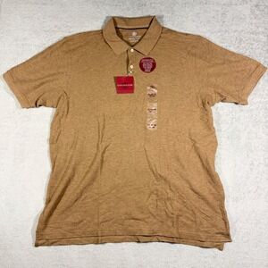 Covington Men's Brown Heathered Performance Polo Shirt XL Short Sleeve Sears